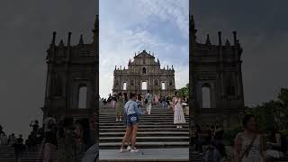 Wall Street of St Paul Church 2 gems macau travel tourist [upl. by Ennywg]