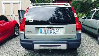 Volvo XC70 Exhaust sound muffler  resonator deleted [upl. by Dnalevets]