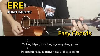 Ere  Juan Karlos  Guitar Tutorial  Guitar Chords [upl. by Irrot]