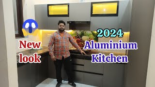 new kitchen 2024 aluminium profilealuminium modern kitchen worldletest design aluminium kitchen [upl. by Mercy]