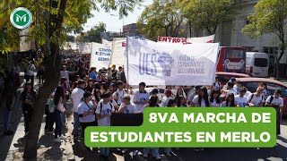 8va MARCHA de ESTUDIANTES en MERLO [upl. by Siramad191]