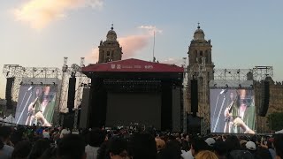 Laura Itandehui Concierto en ZÃ³calo de CDMX [upl. by Elohc]