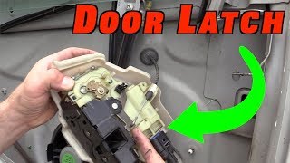 How To Check and Replace a Door Latch MK5 GTI [upl. by Lockhart]