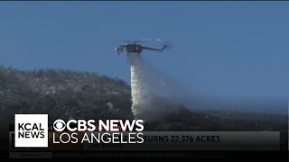 Homes in Lake Elsinore burned by the Airport Fire [upl. by Lorine]