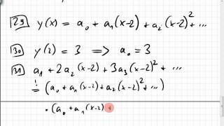 157 Differentialgleichungen mit Potenzreihen lösen [upl. by Enicnarf961]