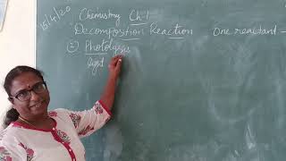 Decomposition reaction  Photolysis [upl. by Rahsab]