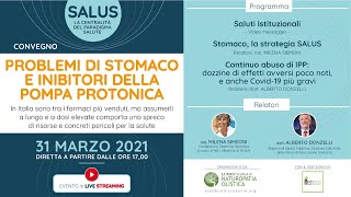 Problemi di stomaco e inibitori della pompa protonica  Convegno InfoSALUS [upl. by Analad]