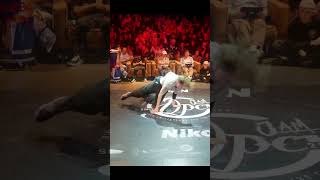 bboy GEKKON WITH SIGNATURE POWERMOVE🔥🔥🔥 youtubeshorts breakingclips breakdance breaking fyp [upl. by Yruama506]