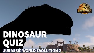 What kind of dinosaurs is it  Jurassic World Evolution 2  DINOSAUR QUIZ 2 [upl. by Dyson]