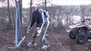 Homemade Exoskeleton Suit Built from scrap material comes to life [upl. by Aihsar]