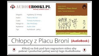 CHŁOPCY Z PLACY BRONI  AUDIOBOOK MP3  Lektura Szkolna do słuchania  POBIERZ Ferenc Molnar [upl. by Eibrad342]