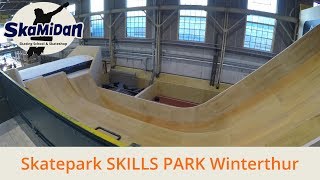 Skillspark Winterthur  Indoor Skatepark Switzerland  Skatehalle Winterthur Schweiz  SkaMiDan [upl. by Anecuza]