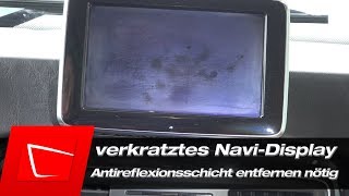 Navi Display Kratzer entfernen  Antireflexionsschicht entfernen nötig  Mercedes GKlasse [upl. by Malory276]