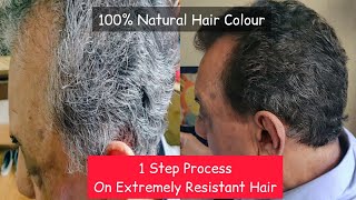 Tried Indigo Henna On Extremely Resistant Hair  1 Step Process Important Tip के साथ [upl. by Hotze]