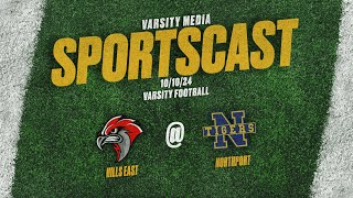 SPORTSCAST  Hills East vs Northport  Varsity Football  1010 [upl. by Noryv]