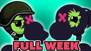 FRIDAY NIGHT FUNKIN mod EVIL Boyfriend VS Peashooter FULL WEEK [upl. by Erodisi982]