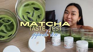 MATCHA TASTE TEST EP 8  ippodo tea matcha review [upl. by Enylodnewg]