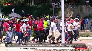 Nehawu affiliated workers at University of Pretoria demand a 7 wage increase [upl. by Moberg]