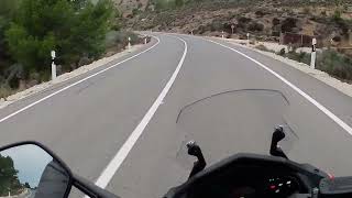 En route avec kymco DTX125 TCS pour LA VILA JOIOSA par la départementale [upl. by Whitehurst895]