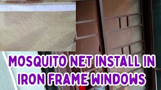 How to Install Mosquito Net on Iron Frame Windows✅  DIY Mosquito Net Setup Guide 2020✌  Som Tips [upl. by Junji]