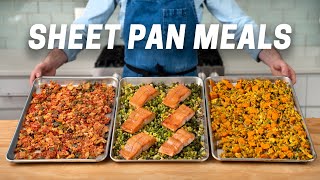 3 Easy and Healthy Sheet Pan Meals [upl. by Fia]