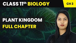 Plant Kingdom  Full Chapter  Class 11 Biology Chapter 3 [upl. by Steady]