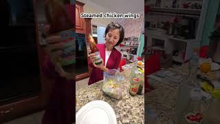 Steamed chicken wings fun food cooking gourmet healthy delicious kitchen veggiescarrots [upl. by Orozco690]