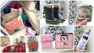 Christmas Shopping Haul 🎄 Bath amp Body Works Victorias Secret Lush Christmas Gifts amp More [upl. by Anoblav912]