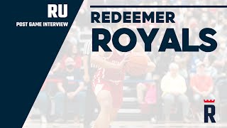 Mens Basketball Post Game Interview  Redeemer vs Conestoga  Jan24 2024 [upl. by Beverie]