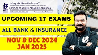 Upcoming All Bank and Insurance Exams 202425  Banking Exam Preparation  Banking Wallah [upl. by Orecic636]