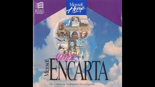 REVIEW Microsoft Encarta 1994 PC 1994 [upl. by Ilrahs]