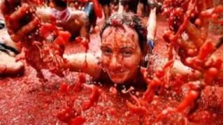 Spanish Tomato Festival  Tomatina [upl. by Llebyram]