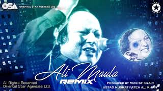 Ali Maula Remix  Ustad Nusrat Fateh Ali Khan  official Complete Version  OSA Worldwide [upl. by Shorter483]