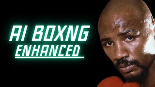 Marvin Hagler vs Tommy Hearns AI Enhanced Full Fight 1985 [upl. by Natanoj112]