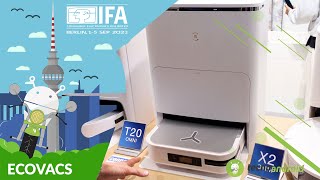 IFA 2023  Le novità di ECOVACS per la PULIZIA SMART della casa [upl. by Brennan]