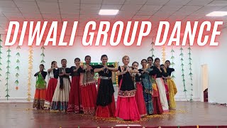 Diwali Group Dance By Girls  Diwali Ki Badhai Song Performance [upl. by Onra]