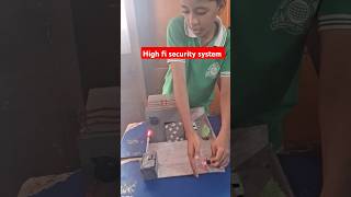 High fi security system at home 🔥Model exhibition project for Science shorts [upl. by Ardnaet355]