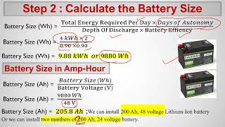 தமிழ் மொழியில் Designing Off Grid Solar Systems  Off Grid Solar Battery Sizing Inverter Selection [upl. by Cuthbertson]