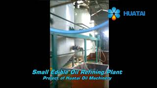 Small edible oil refining plantcooking oil refining machine for soybean oil peanut oiletc [upl. by Kimitri]