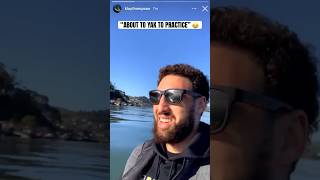 When Klay casually kayaked across the bay for Dubs practice 😂 [upl. by Honig]