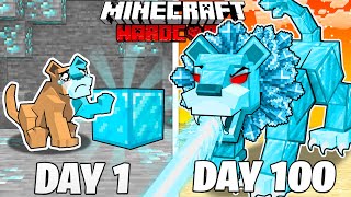 I Survived 100 Days as a DIAMOND LION in HARDCORE Minecraft [upl. by Studdard]