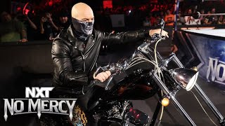 Baron Corbin rides to the ring in badass entrance NXT No Mercy 2023 highlights [upl. by Rellek552]