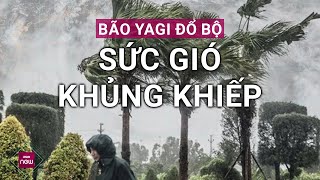 Bão số 3 Yagi quần thảo Hà Nội xơ xác gió giật mạnh mưa quất dữ dội trên các tòa nhà  VTC Now [upl. by Andre]