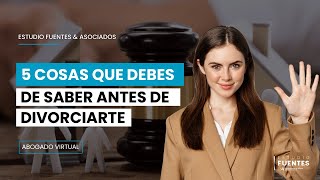 Divorcio en Perú ►¿Cómo pedir el divorcio sin pelear l 5 cosas que debes saber antes de divorciarte [upl. by Willner]