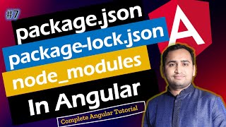 Packagejson vs Packagelockjson in Angular  Packagejson in Angular  Angular Tutorial [upl. by Edivad]