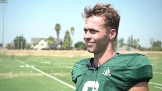 Fresno State Football Post Practice Interview  QB Jake Haener [upl. by Ennair988]