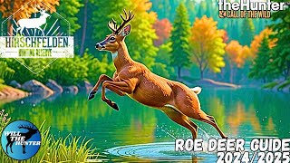 Hirschfelden Roe Deer Guide  TheHunter Call Of The Wild 2425 [upl. by Wilonah]