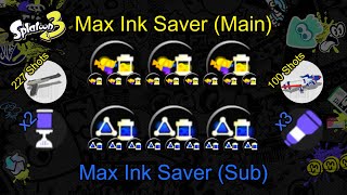 Max Ink Saver  Splatoon 3 Ability Stacking [upl. by Kohsa]