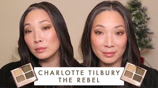 CHARLOTTE TILBURY  The Rebel Quad Review Swatches and Demo MISHMAS Day 235 [upl. by Ecinna]