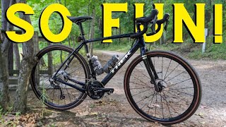 The First Adventure on my 2021 Trek Checkpoint SL6 Gravel Bike [upl. by Bardo]